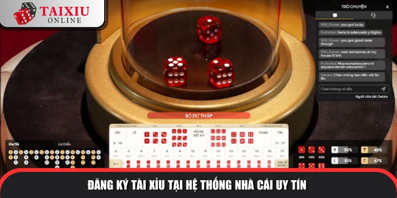 Đăng ký tài xỉu tại hệ thống nhà cái uy tín