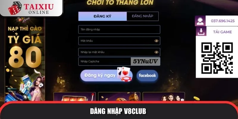 Đăng nhập V8Club